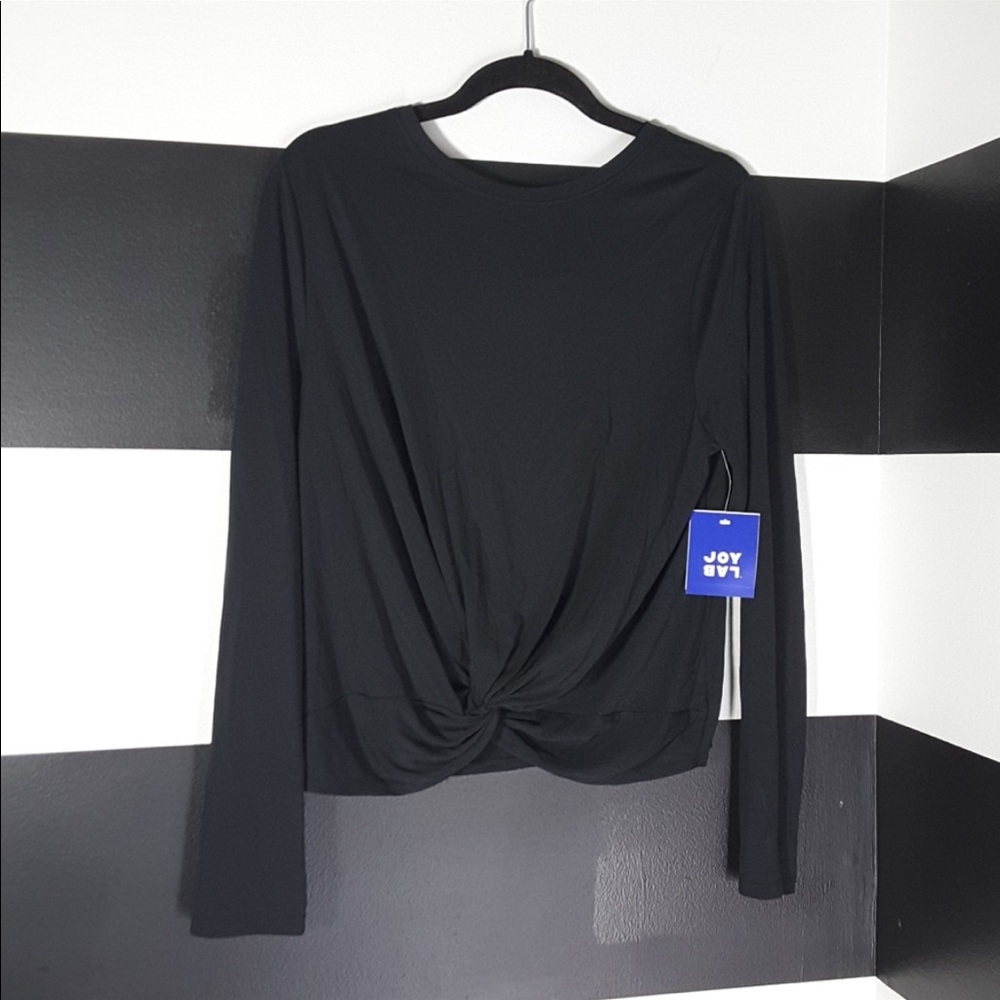JOYLAB Front Twist Long Sleeve Top L NWT!